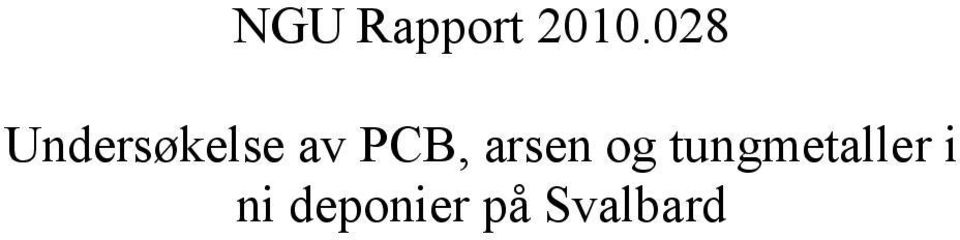 PCB, arsen og