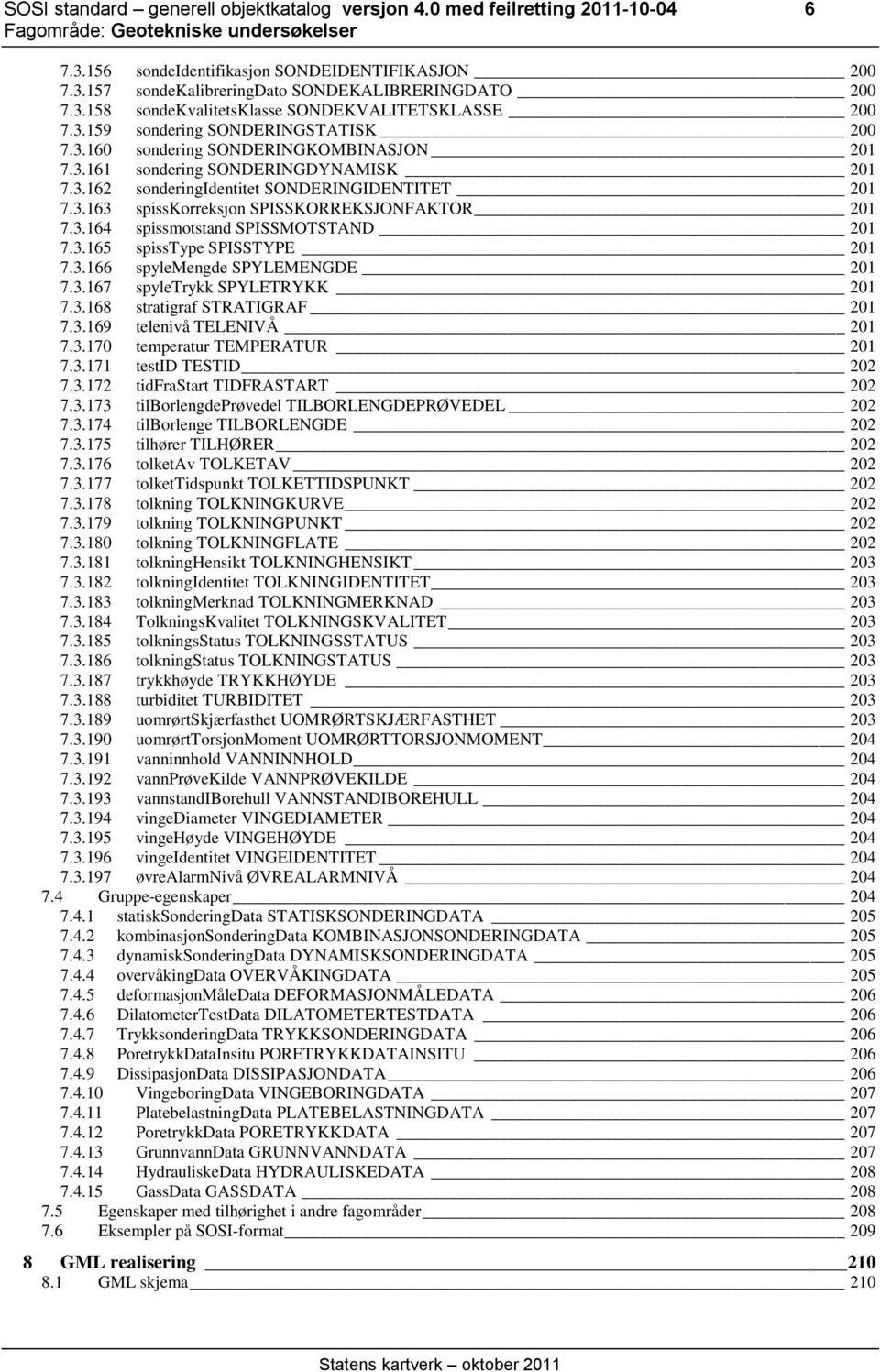 3.164 spissmotstand SPISSMOTSTAND 201 7.3.165 spisstype SPISSTYPE 201 7.3.166 spylemengde SPYLEMENGDE 201 7.3.167 spyletrykk SPYLETRYKK 201 7.3.168 stratigraf STRATIGRAF 201 7.3.169 telenivå TELENIVÅ 201 7.