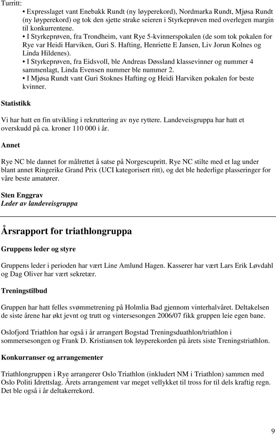 I Styrkeprøven, fra Eidsvoll, ble Andreas Døssland klassevinner og nummer 4 sammenlagt, Linda Evensen nummer ble nummer 2.