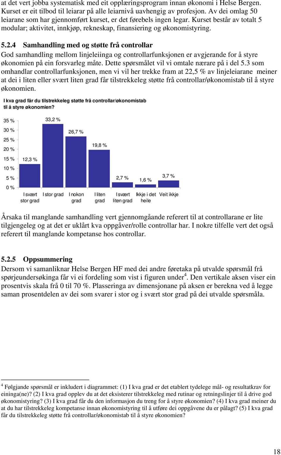 4 Samhandling med og støtte frå controllar God samhandling mellom linjeleiinga og controllarfunksjonen er avgjerande for å styre økonomien på ein forsvarleg måte.