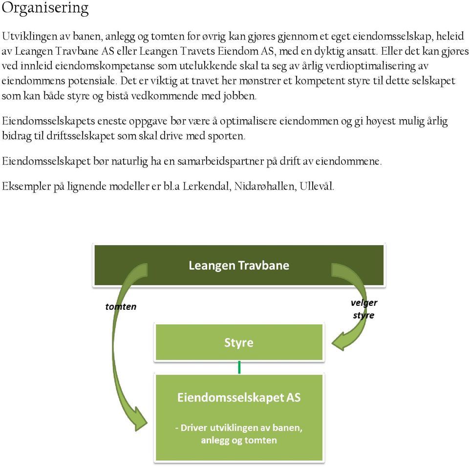 Det er viktig at travet her mønstrer et kompetent styre til dette selskapet som kan både styre og bistå vedkommende med jobben.