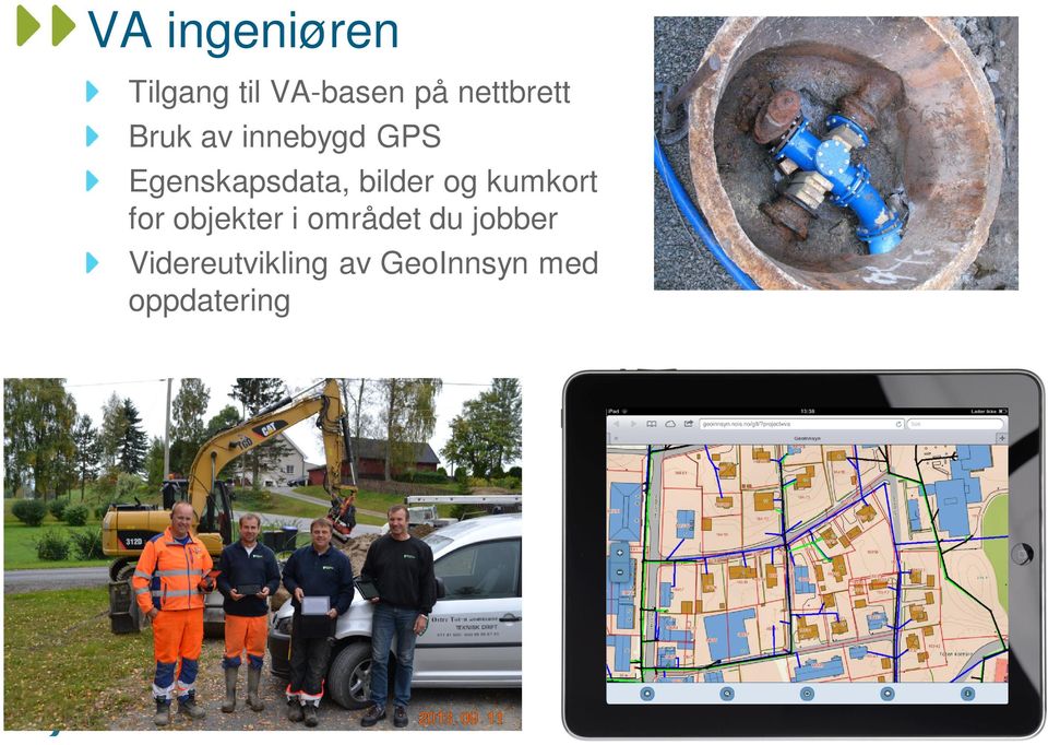 Egenskapsdata, bilder og kumkort for