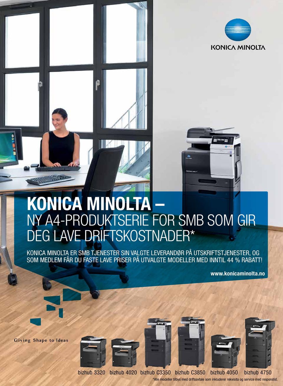 MODELLER MED INNTIL 44 % RABATT! www.konicaminolta.