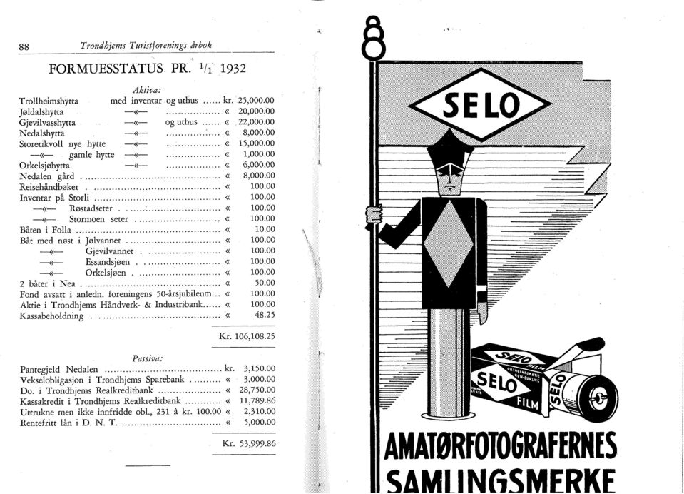 .. «100.00 «Røstadseter....'...,... «100.00 «Stormoen seter... «100.00 Båten i Folla... «10.00 Båt med nøst i Jølvannet... «100.00 «Gjevilvannet.... «100.00 «Essandsjøen.... «100.00 «Orkelsjøen.... «100.00 2 båter i Nea.