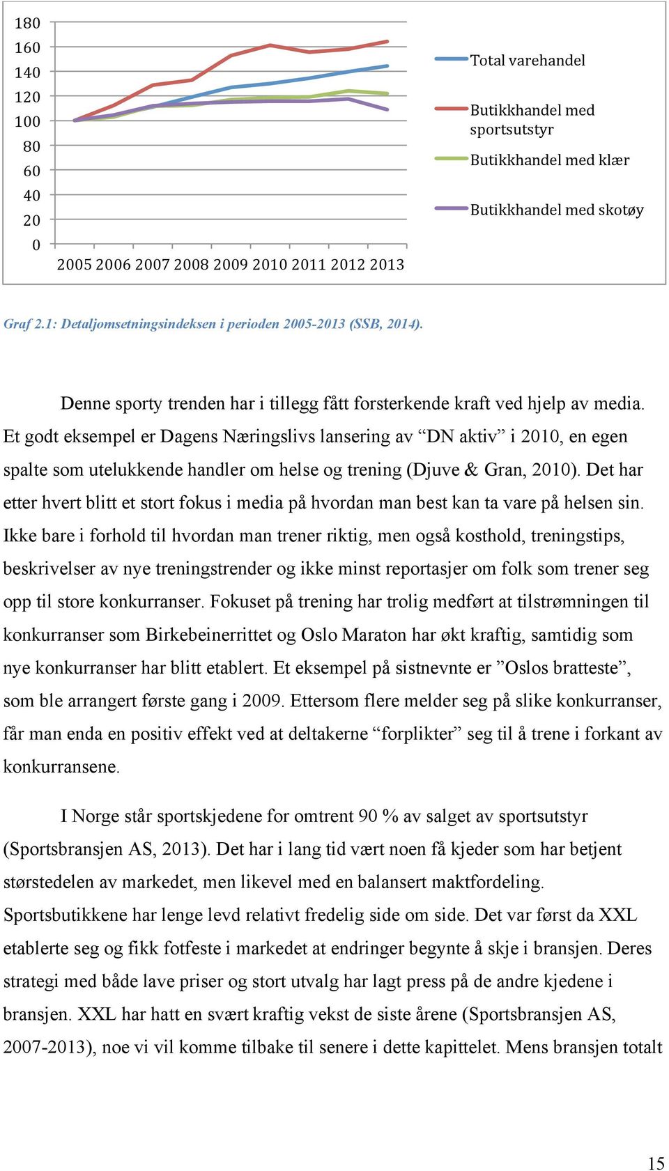 Et godt eksempel er Dagens Næringslivs lansering av DN aktiv i 2010, en egen spalte som utelukkende handler om helse og trening (Djuve & Gran, 2010).