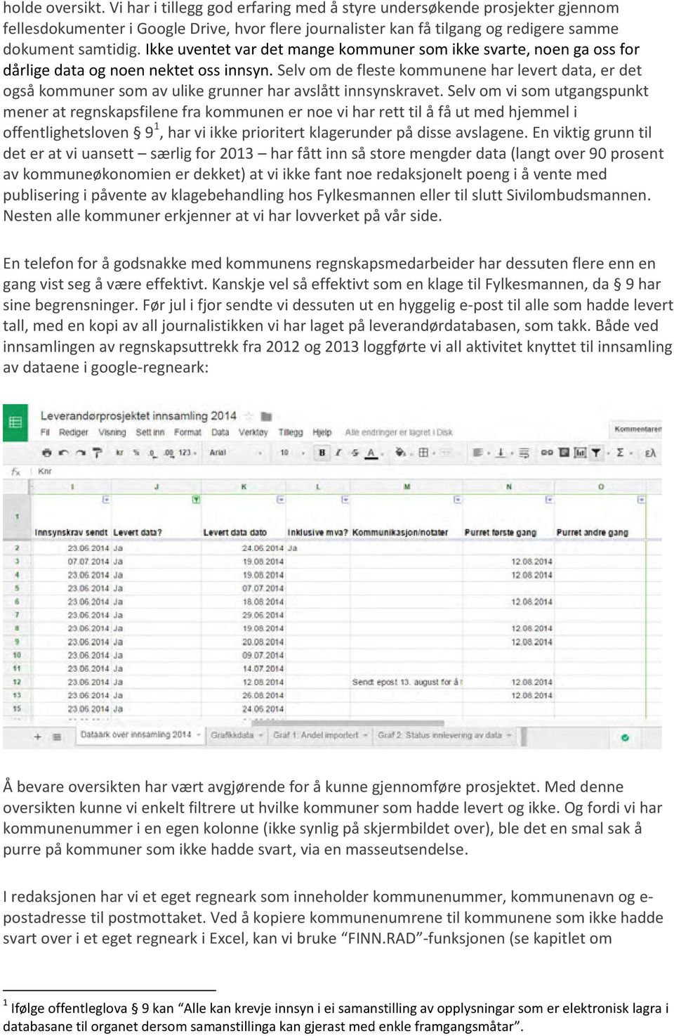 Selv om de fleste kommunene har levert data, er det også kommuner som av ulike grunner har avslått innsynskravet.