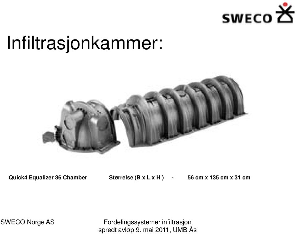 Chamber Størrelse (B x