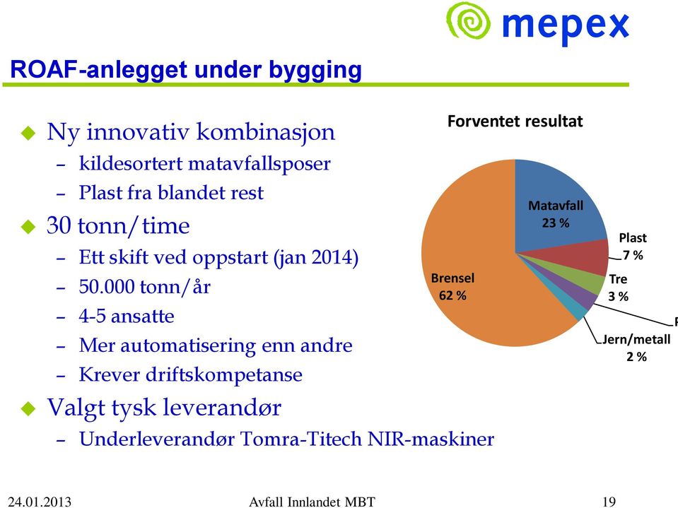 000 tonn/år 4-5 ansatte Mer automatisering enn andre Krever driftskompetanse Valgt tysk leverandør