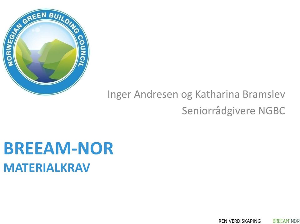 Seniorrådgivere NGBC