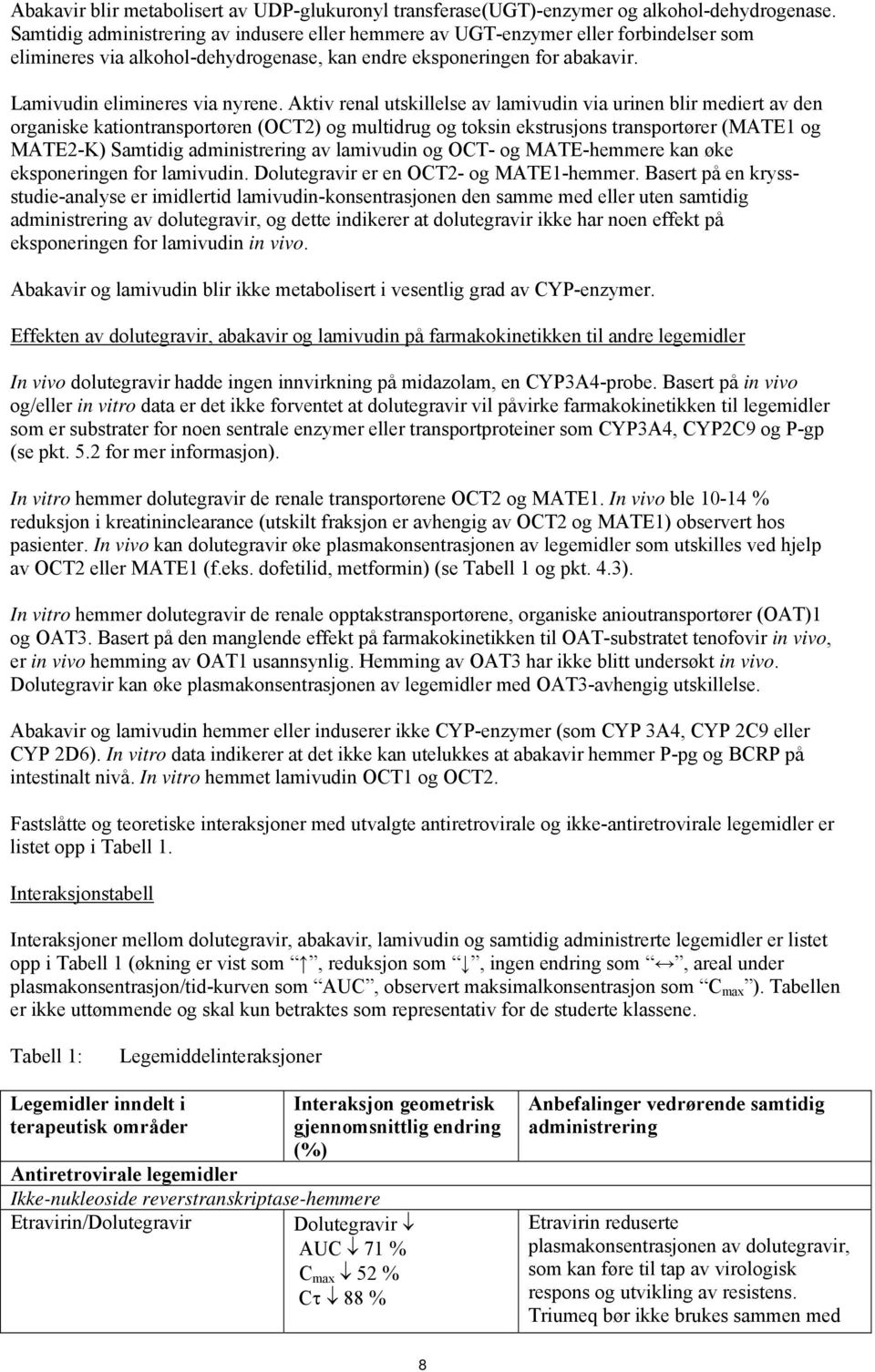 Aktiv renal utskillelse av lamivudin via urinen blir mediert av den organiske kationtransportøren (OCT2) og multidrug og toksin ekstrusjons transportører (MATE1 og MATE2-K) Samtidig administrering av