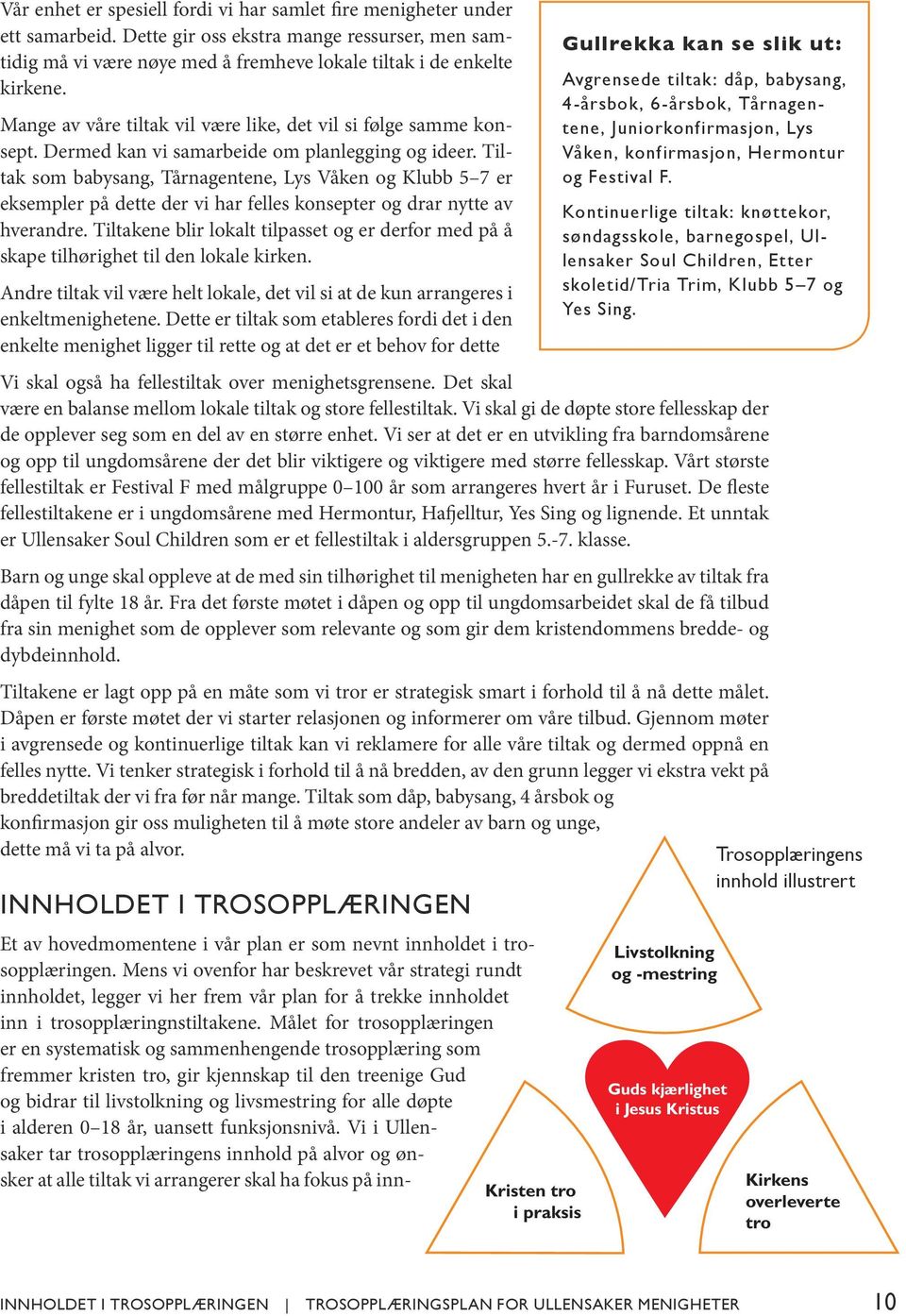 Tiltak som babysang, Tårnagentene, Lys Våken og Klubb 5 7 er eksempler på dette der vi har felles konsepter og drar nytte av hverandre.