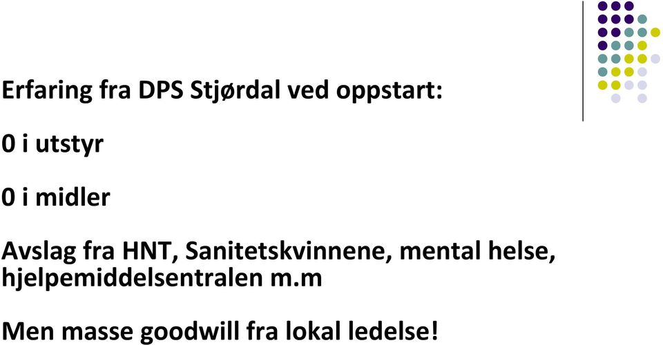 Sanitetskvinnene, mental helse,