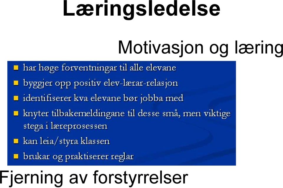 læring Fjerning