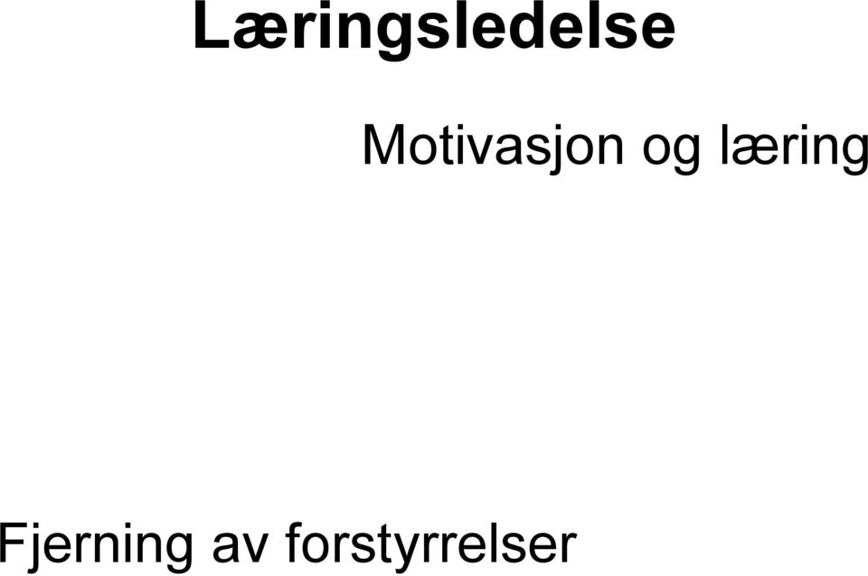 læring Fjerning