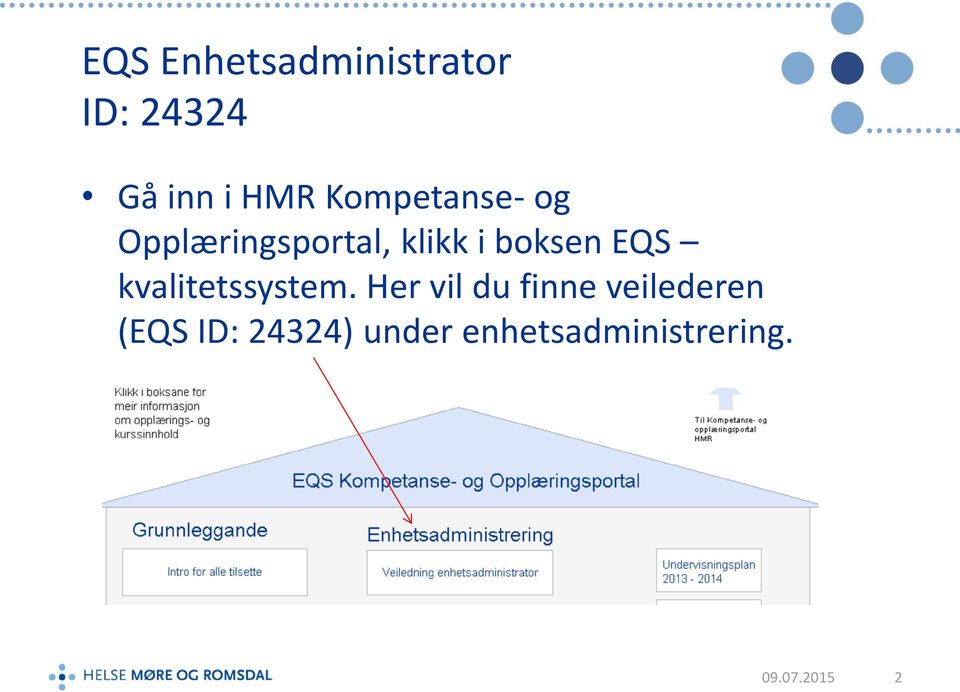 EQS kvalitetssystem.