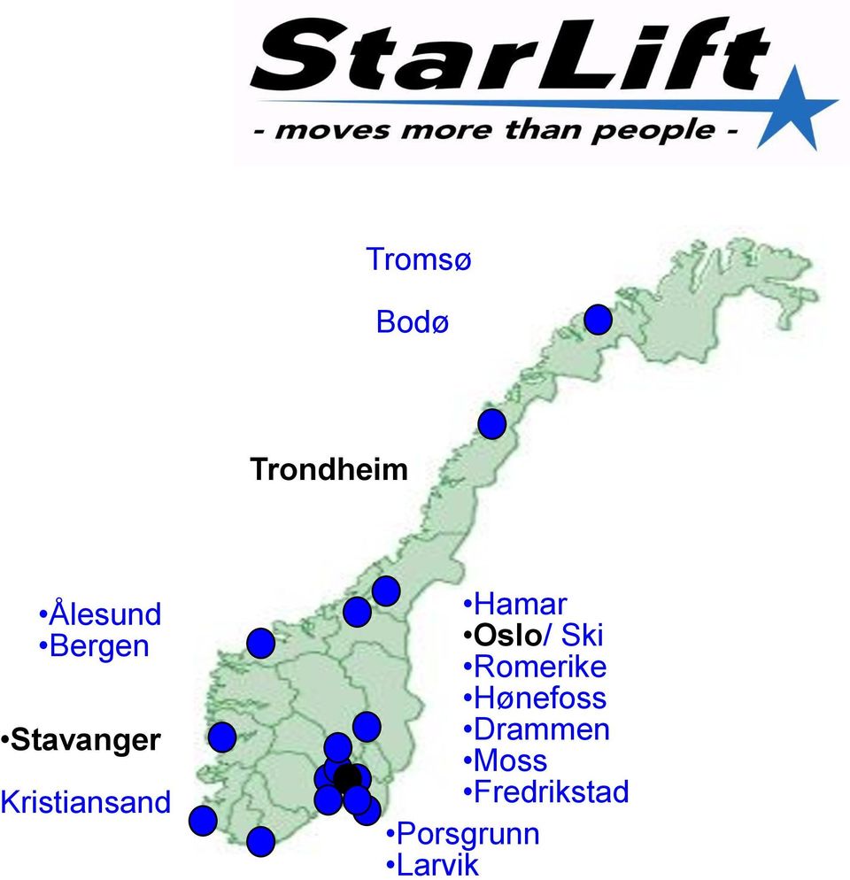 Hamar Oslo/ Ski Romerike Hønefoss