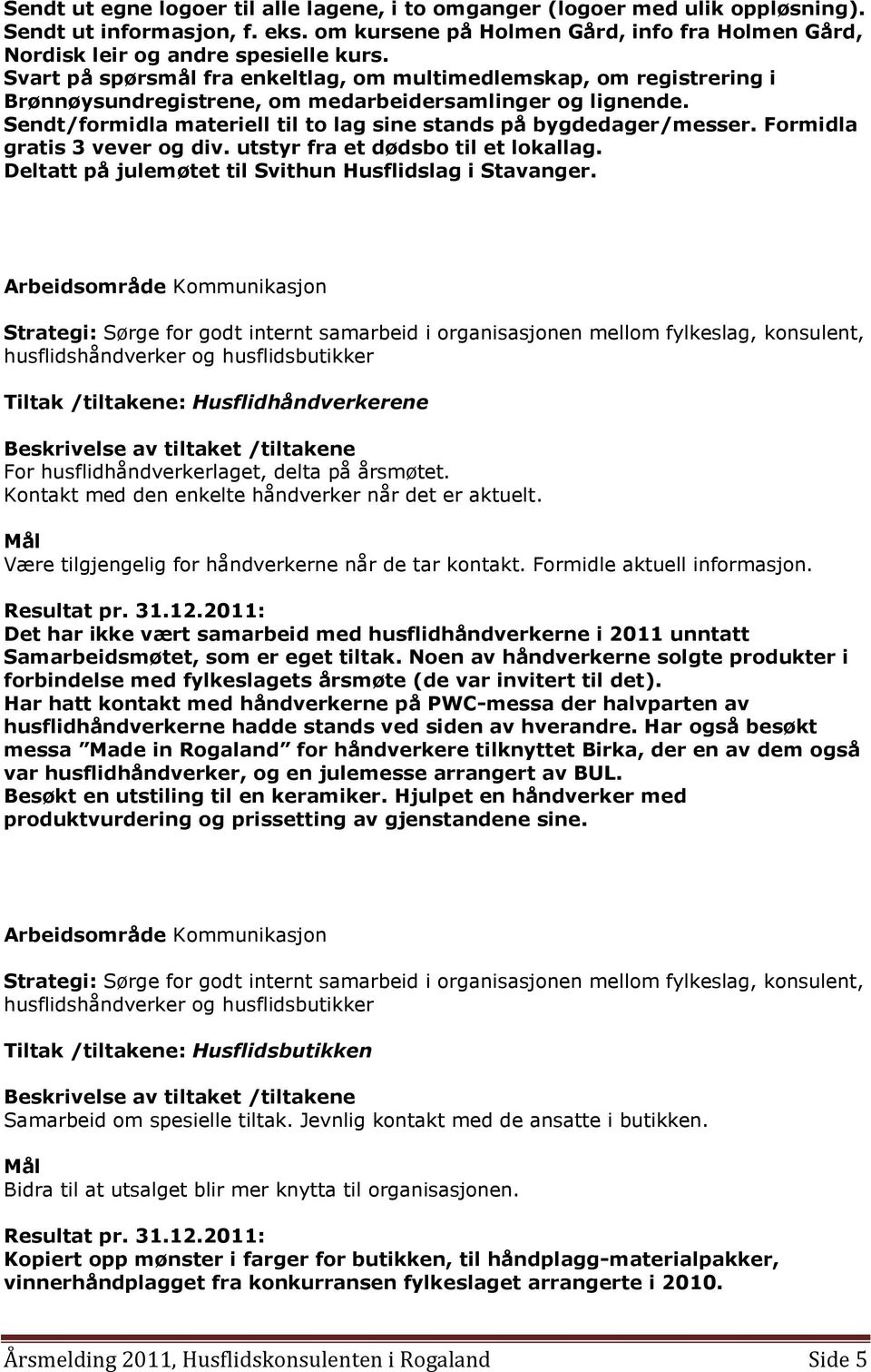 Formidla gratis 3 vever og div. utstyr fra et dødsbo til et lokallag. Deltatt på julemøtet til Svithun Husflidslag i Stavanger.