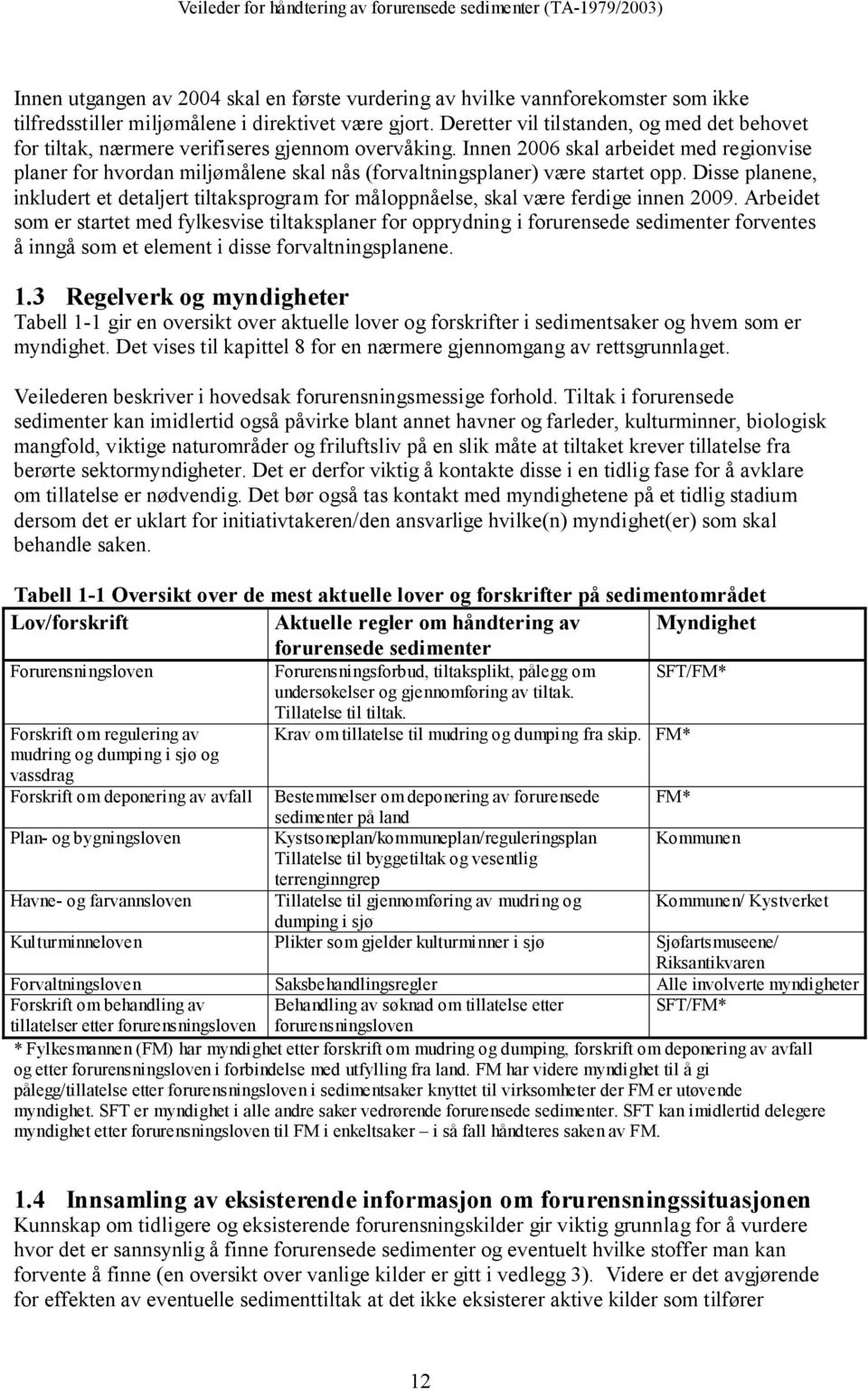 Innen 2006 skal arbeidet med regionvise planer for hvordan miljømålene skal nås (forvaltningsplaner) være startet opp.