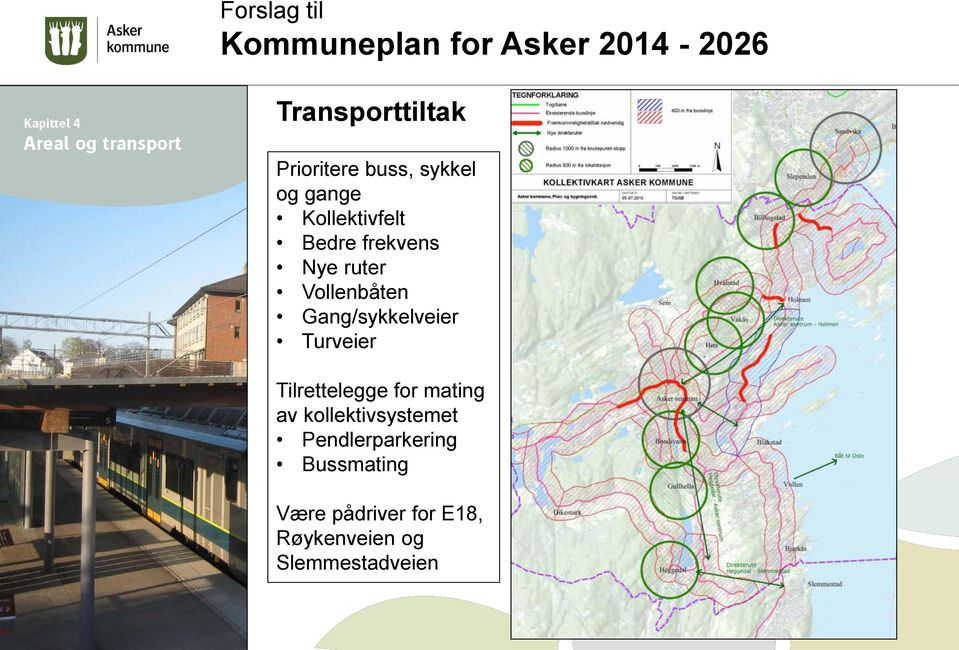 Gang/sykkelveier Turveier Tilrettelegge for mating av kollektivsystemet