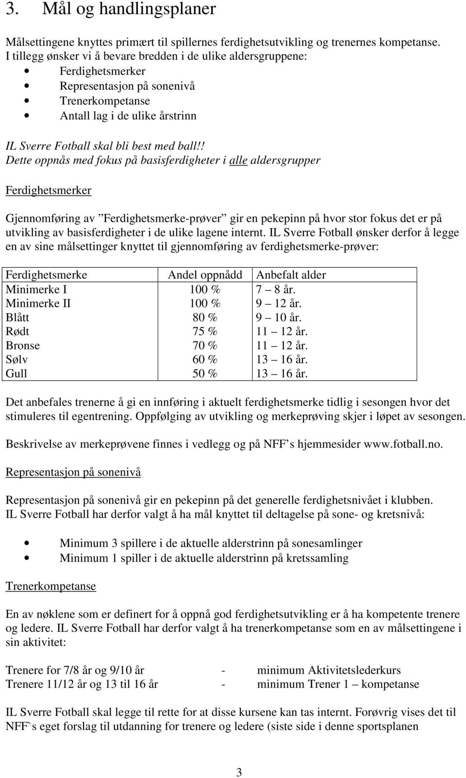 ! Dette oppnås med fokus på basisferdigheter i alle aldersgrupper Ferdighetsmerker Gjennomføring av Ferdighetsmerke-prøver gir en pekepinn på hvor stor fokus det er på utvikling av basisferdigheter i