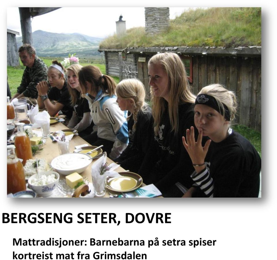 Barnebarna på setra