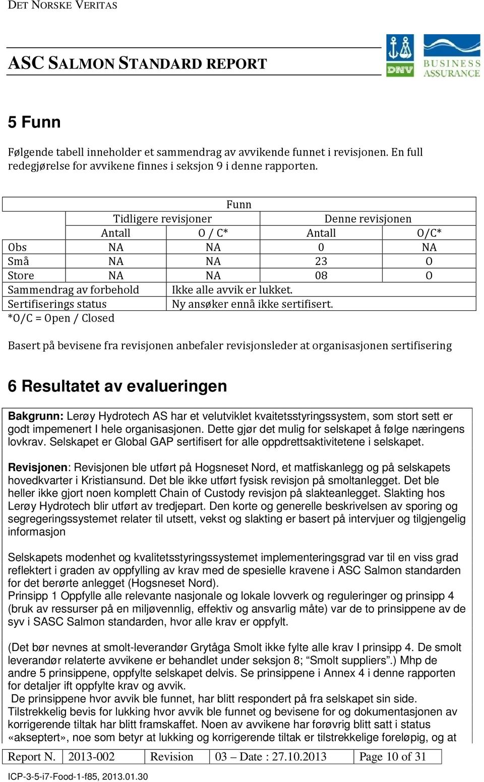 Sertifiserings status Ny ansøker ennå ikke sertifisert.