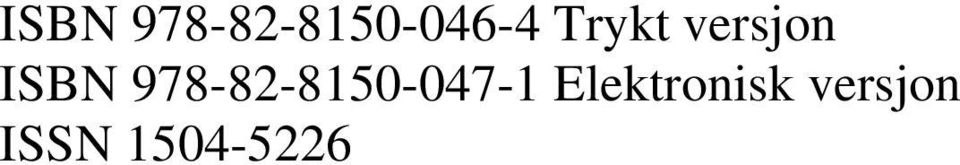 978-82-8150-047-1