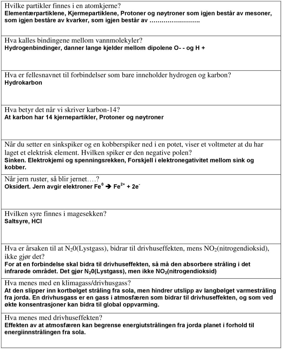 Hydrokarbon Hva betyr det når vi skriver karbon-14?