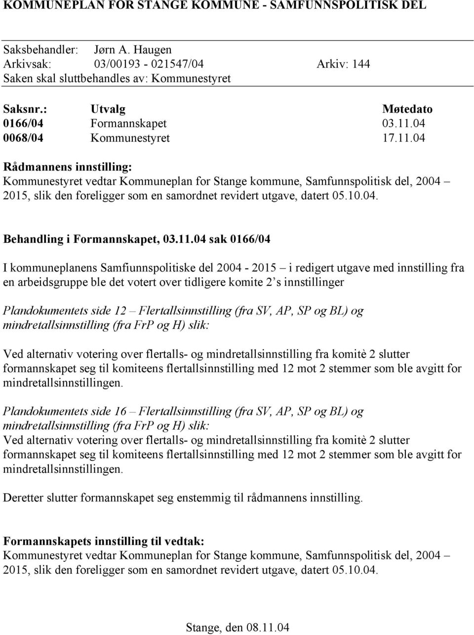 04 0068/04 Kommunestyret 17.11.
