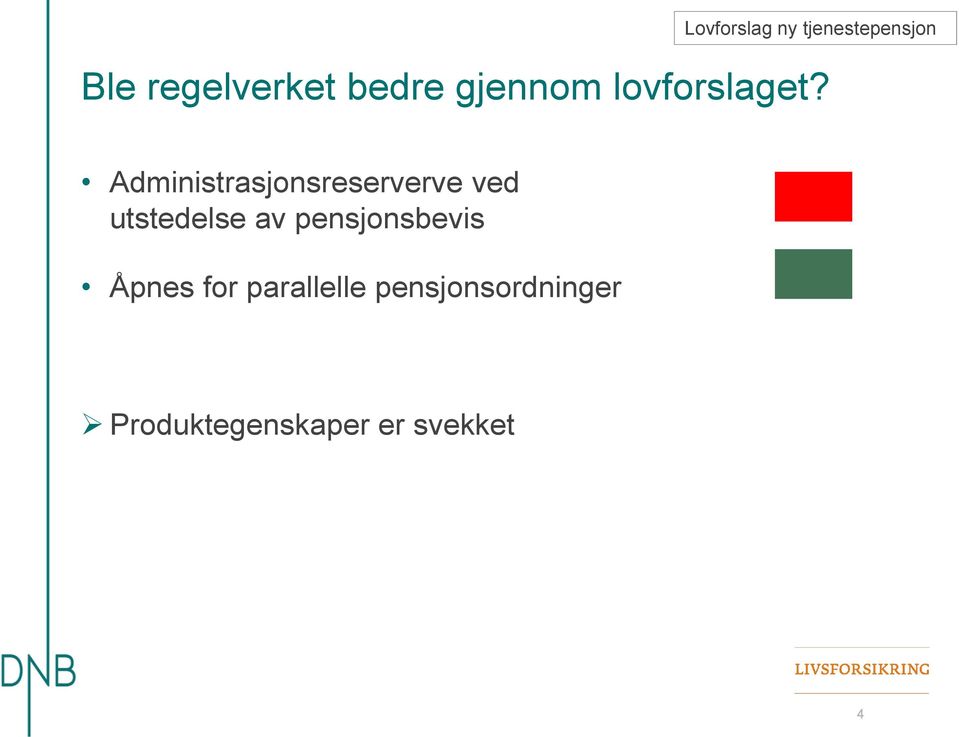 Administrasjonsreserverve ved utstedelse av