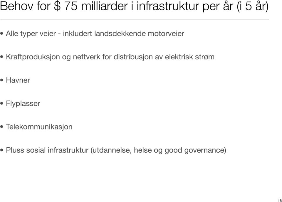 nettverk for distribusjon av elektrisk strøm Havner Flyplasser