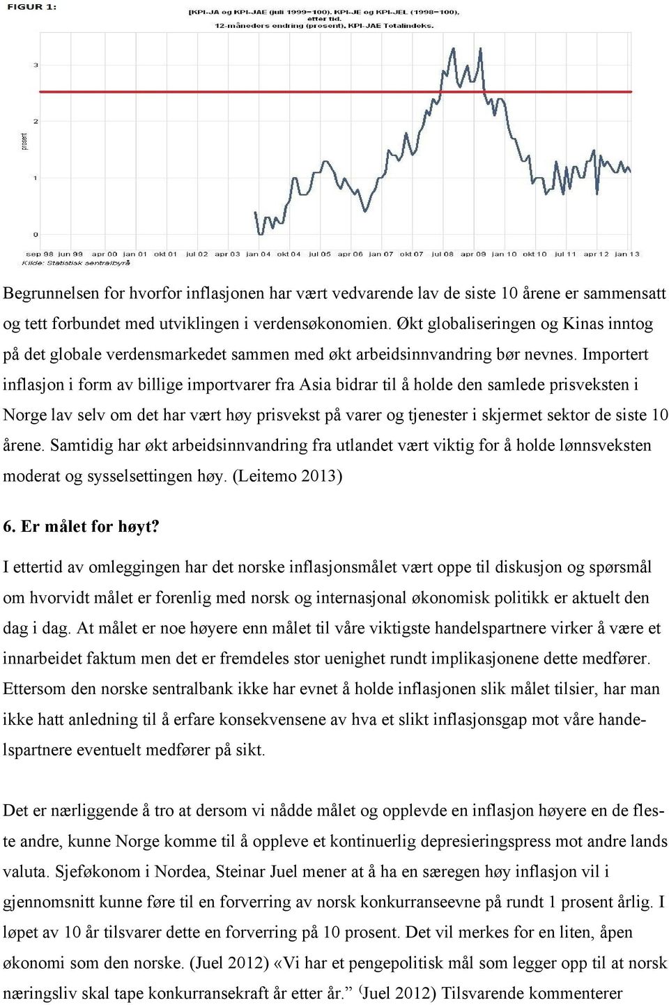 Importert inflasjon i form av billige importvarer fra Asia bidrar til å holde den samlede prisveksten i Norge lav selv om det har vært høy prisvekst på varer og tjenester i skjermet sektor de siste