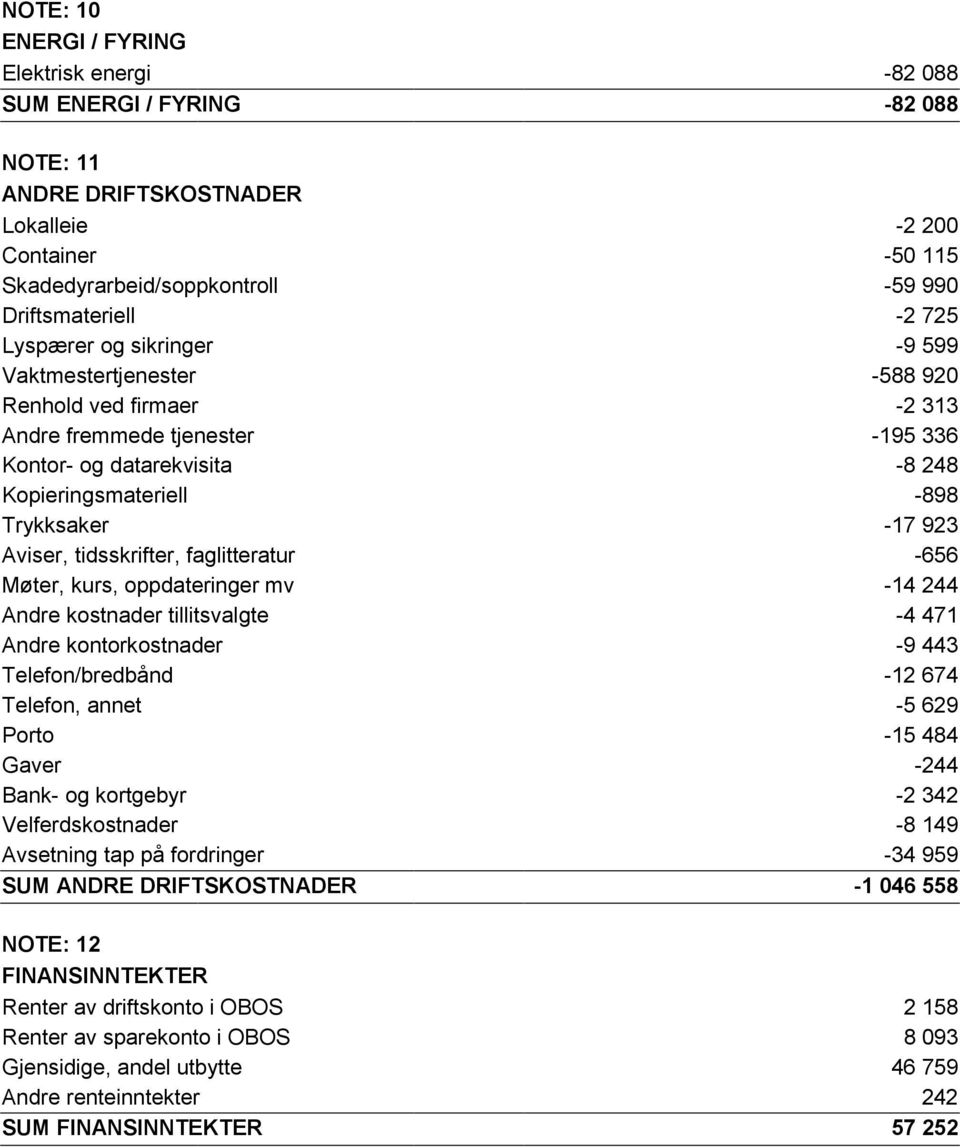 Aviser, tidsskrifter, faglitteratur -656 Møter, kurs, oppdateringer mv -14 244 Andre kostnader tillitsvalgte -4 471 Andre kontorkostnader -9 443 Telefon/bredbånd -12 674 Telefon, annet -5 629 Porto