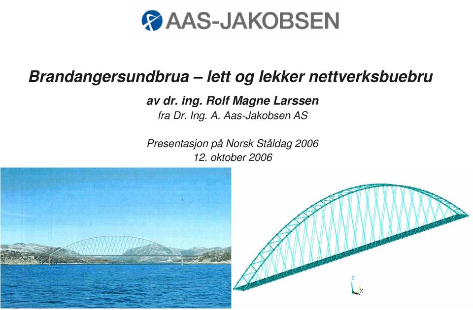 Rolf Magne Larssen fra Dr. Ing. A.