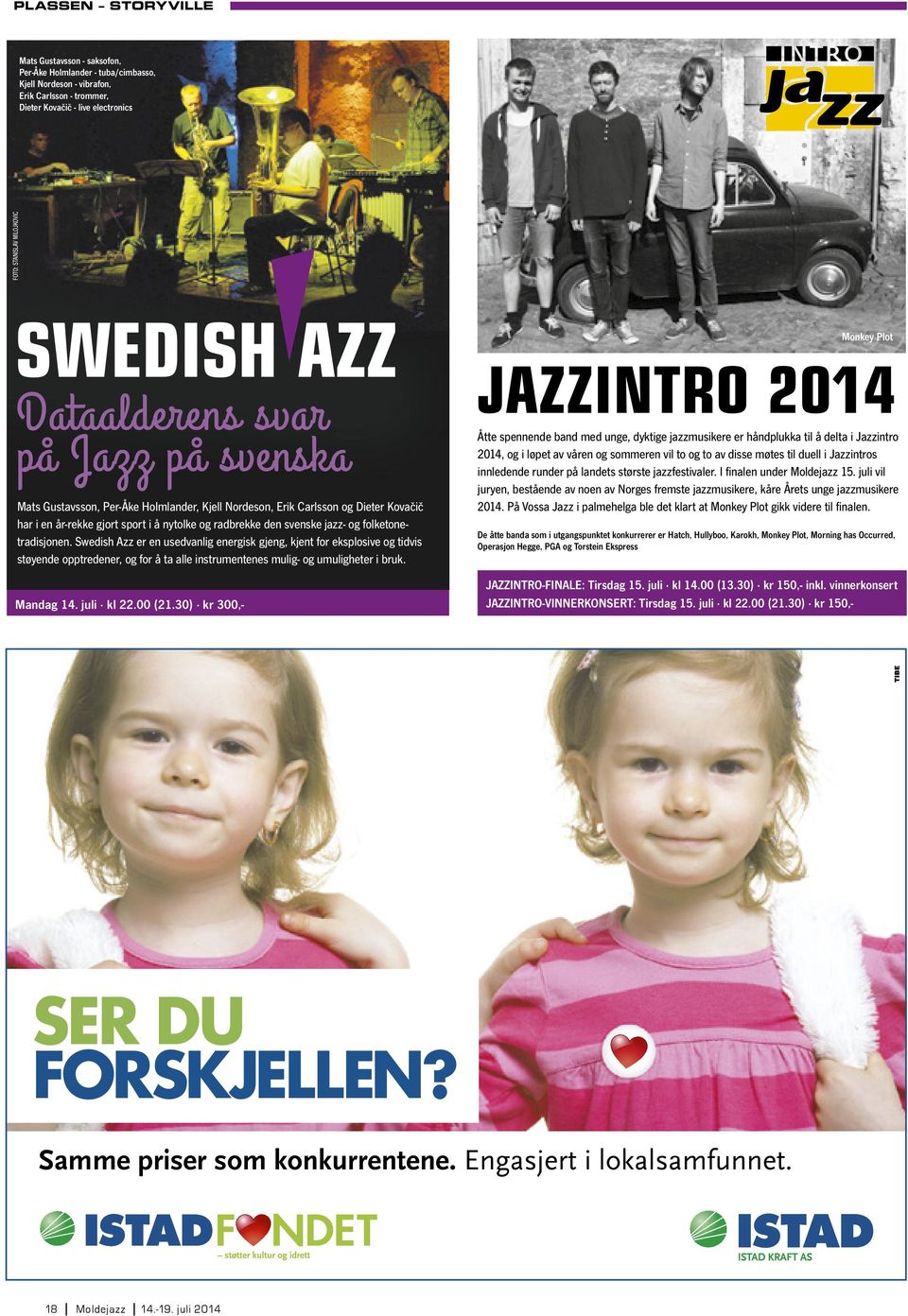 svenske jazz- og folketonetradisjonen. Swedish Azz er en usedvanlig energisk gjeng, kjent for eksplosive og tidvis støyende opptredener, og for å ta alle instrumentenes mulig- og umuligheter i bruk.