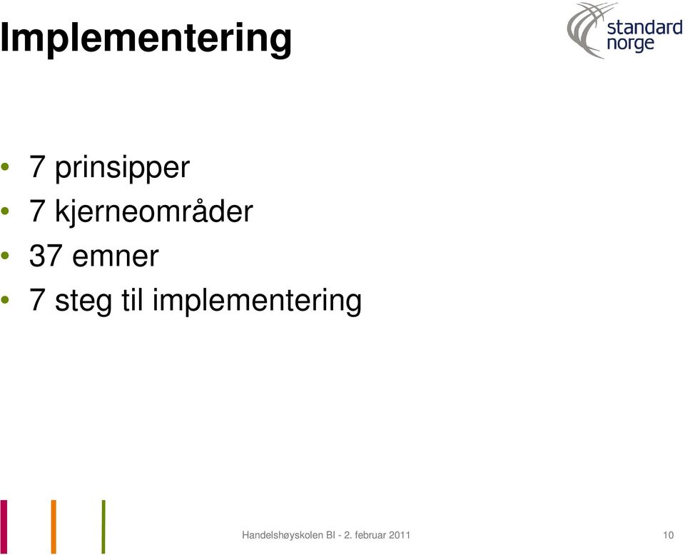 til implementering