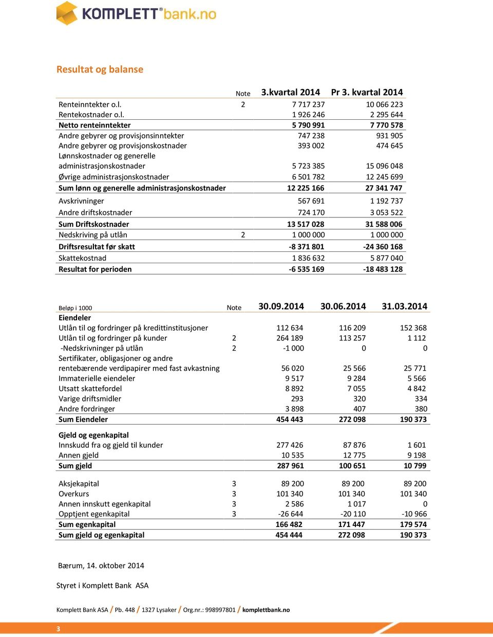 nse Note 3.kvartal 