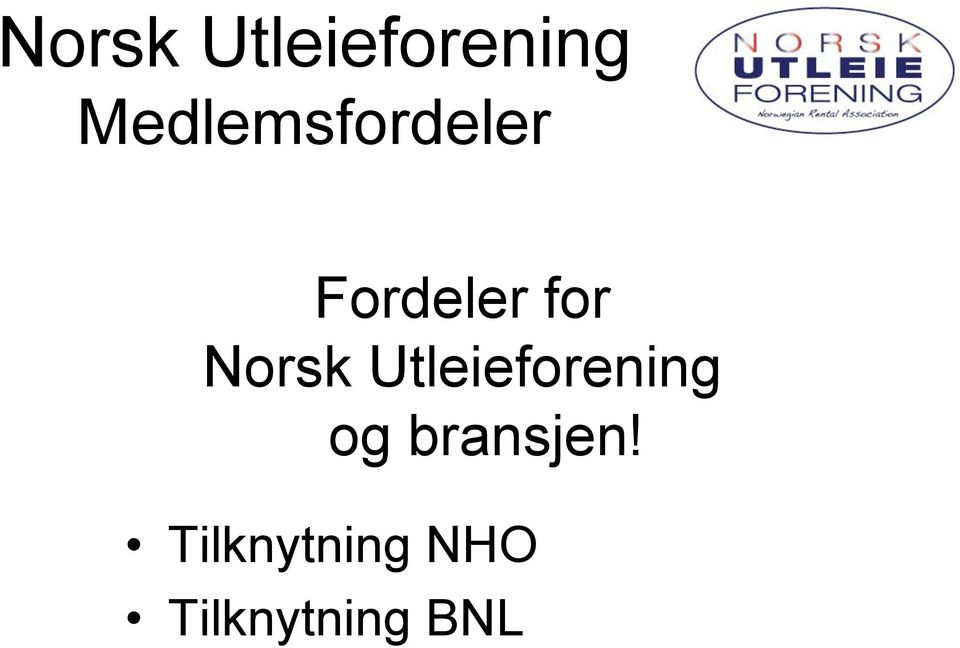 Utleieforening og