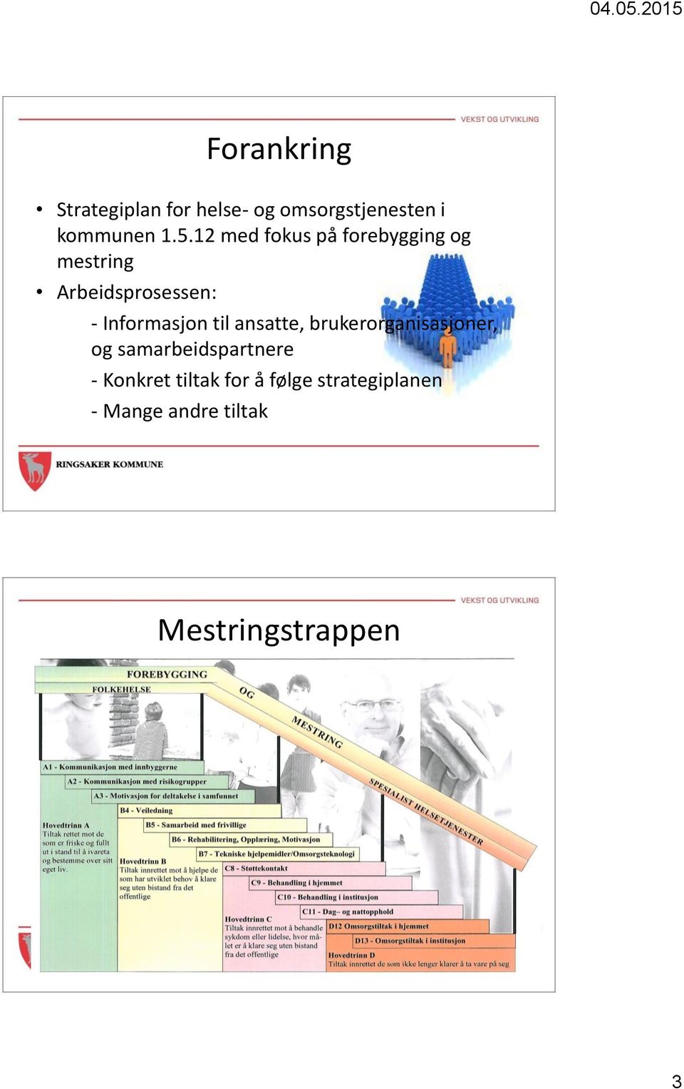 Informasjon til ansatte, brukerorganisasjoner, og samarbeidspartnere -