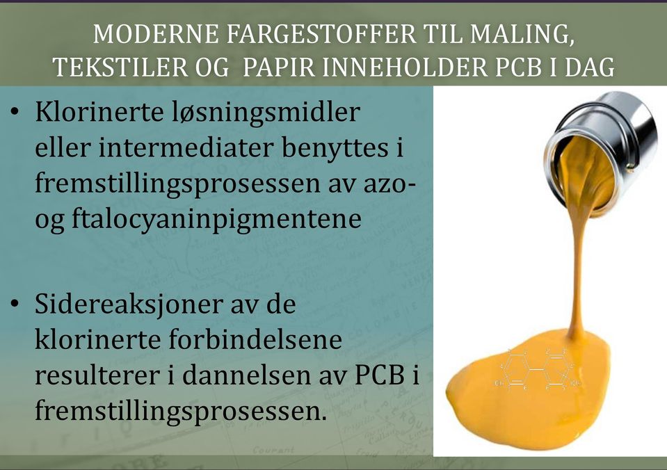 fremstillingsprosessen av azoog ftalocyaninpigmentene Sidereaksjoner av