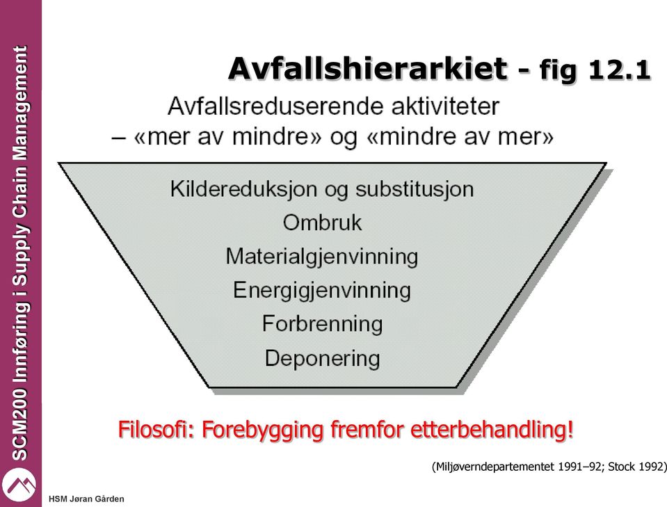 fremfor etterbehandling!