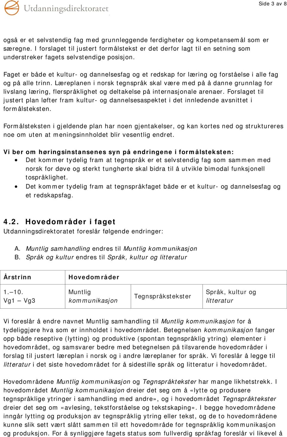 Faget er både et kultur- og dannelsesfag og et redskap for læring og forståelse i alle fag og på alle trinn.