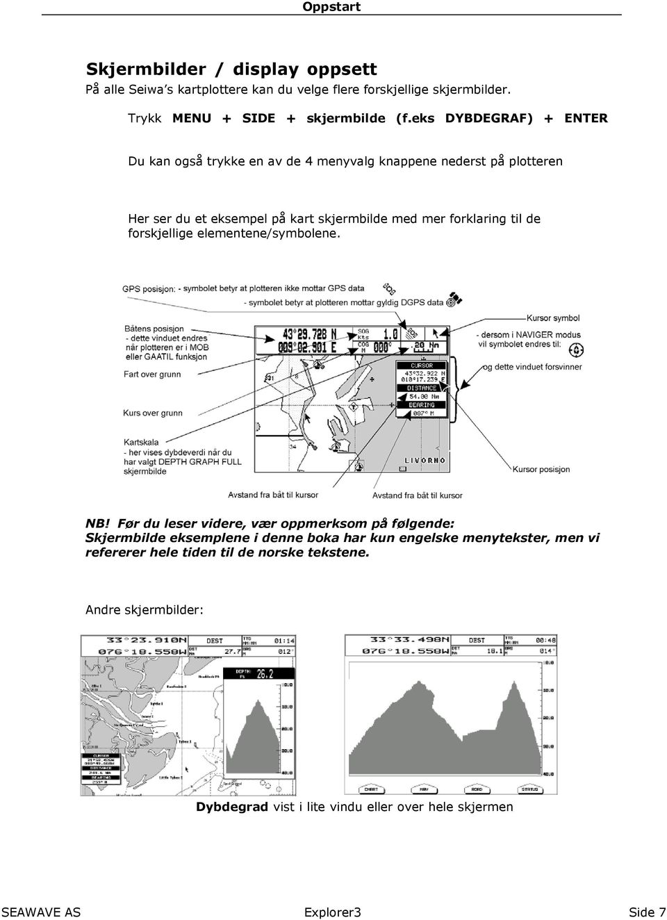 til de forskjellige elementene/symbolene. NB!