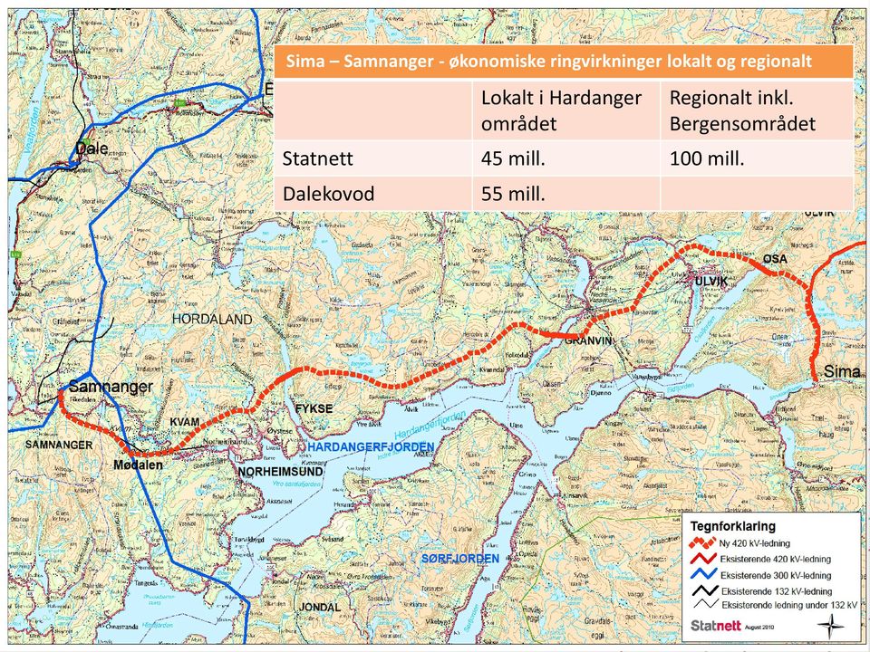 i Hardanger området Regionalt inkl.