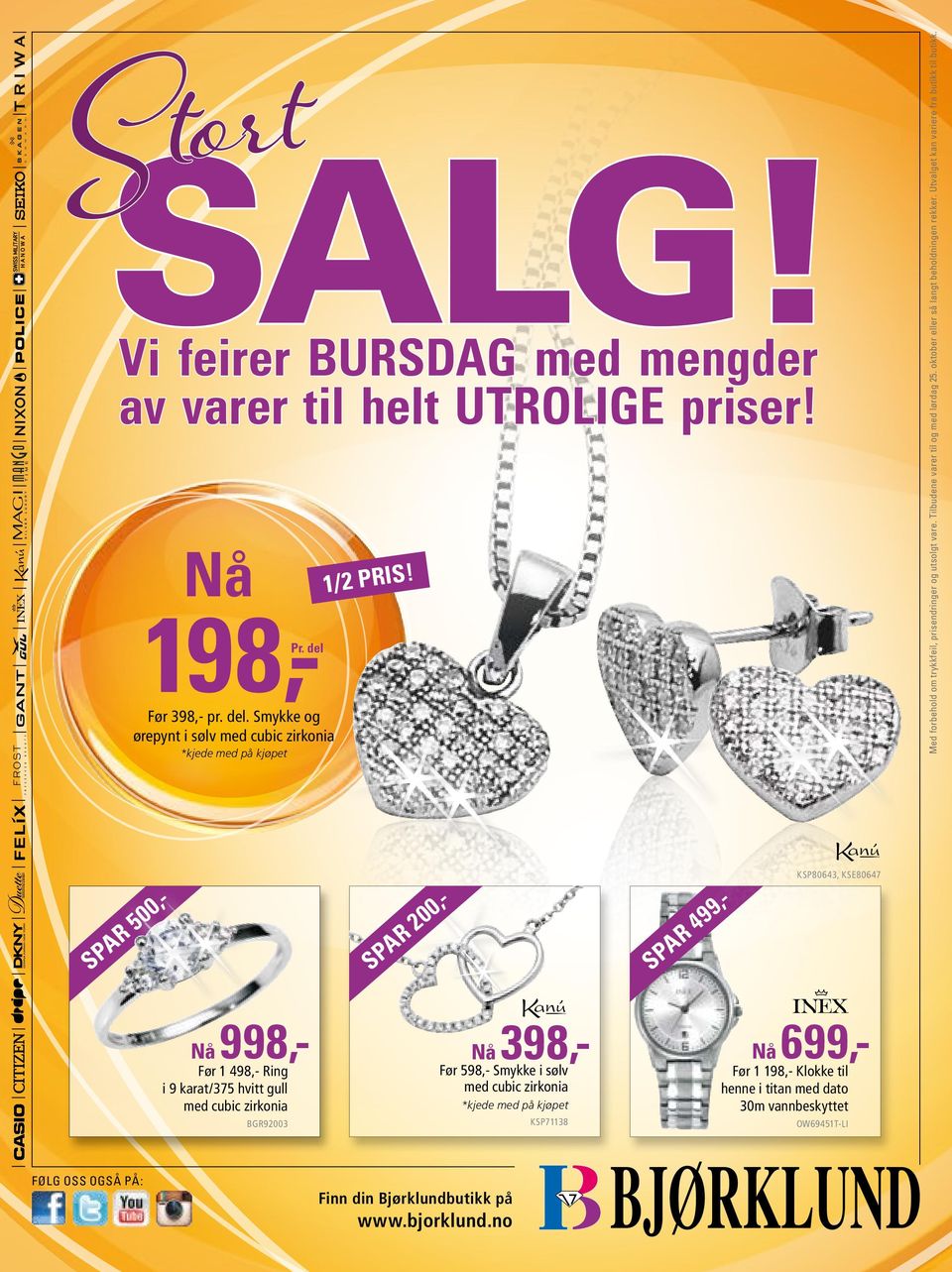 SPAR 499,- KSP80643, KSE80647 Før 1 498,- Ring i 9 karat/375 hvitt gull