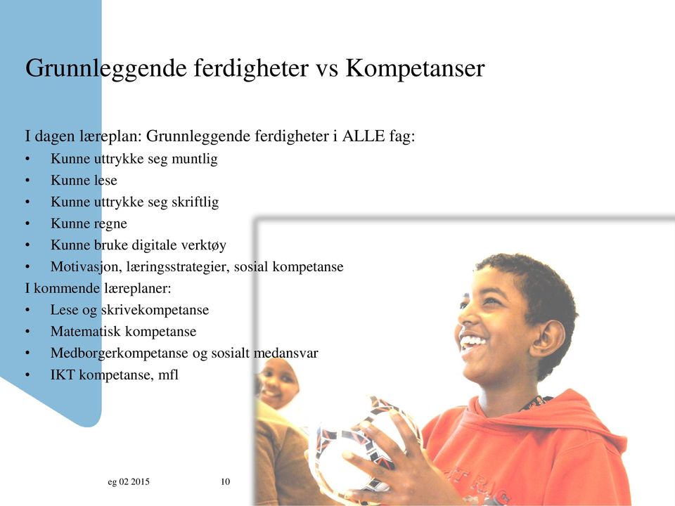 verktøy Motivasjon, læringsstrategier, sosial kompetanse I kommende læreplaner: Lese og