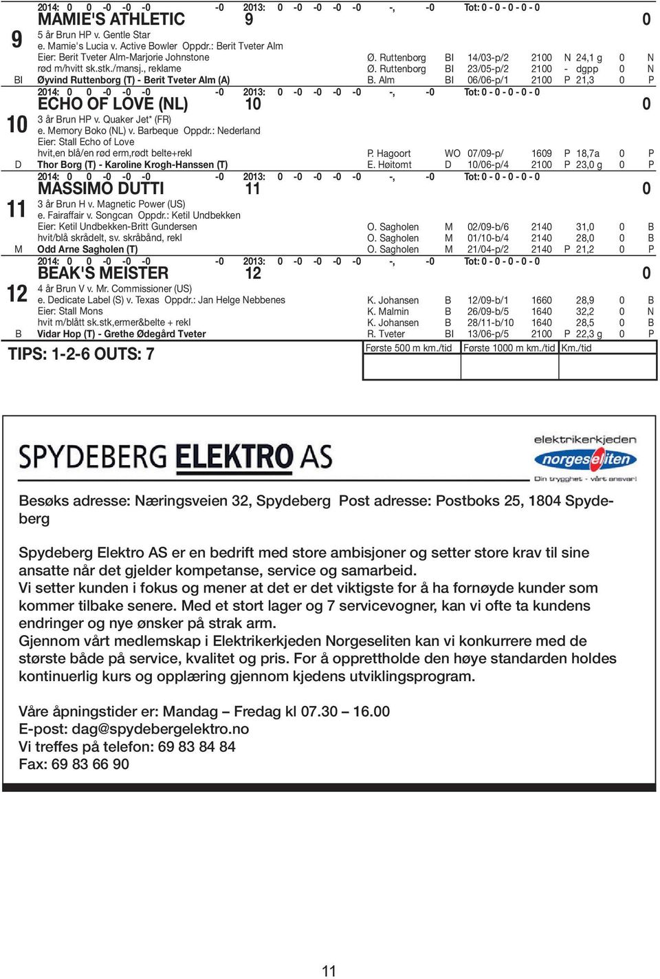 Quaker et* (FR) e. emory oko (NL) v. arbeque Oppdr.: Nederland Eier: Stall Echo of Love hvit,en blå/en rød erm,rødt belte+rekl P.