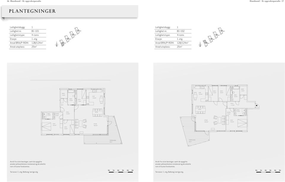 etg Areal BRA/P-ROM: 128/124m 2 Areal BRA/P-ROM: 128/124m 2 Areal uteplass: 25m 2 Areal uteplass: 25m 2 4,0m² TRAPP 16,3m²