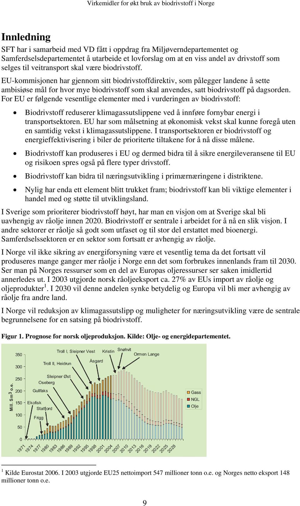 For EU er følgende vesentlige elementer med i vurderingen av biodrivstoff: Biodrivstoff reduserer klimagassutslippene ved å innføre fornybar energi i transportsektoren.