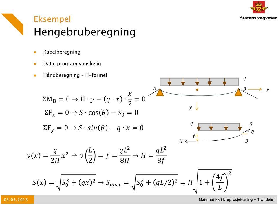 vanskelig Håndberegning H-formel